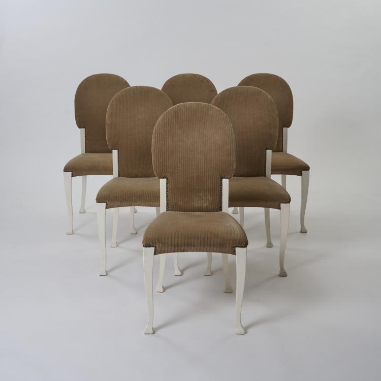 Bild 1 zu Objekt, Six chairs from the dining room of Else von Guaita-Lampe, 1906, Henry van de Velde, Scheidemantel, H., Weimar, 180B 397