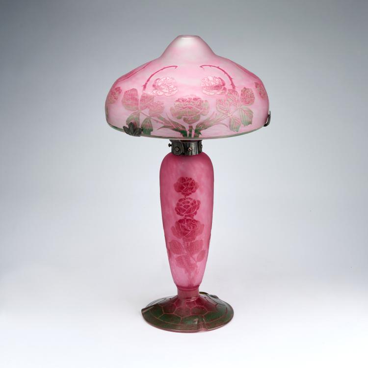 Hauptbild zu Objekt, Tischleuchte 'Roses sauvages', 1918-21, Schneider, Epinay-sur-Seine, 180A 80