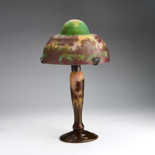 Tischleuchte 'Paysage', um 1910