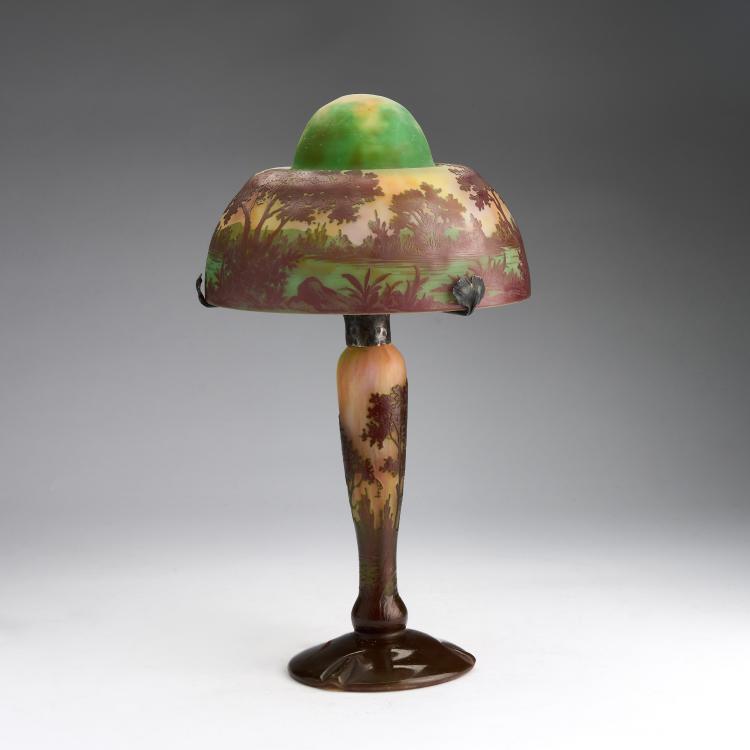 Hauptbild zu Objekt, Tischleuchte 'Paysage', um 1910, Daum Fr&egrave;res, Nancy, 180A 17