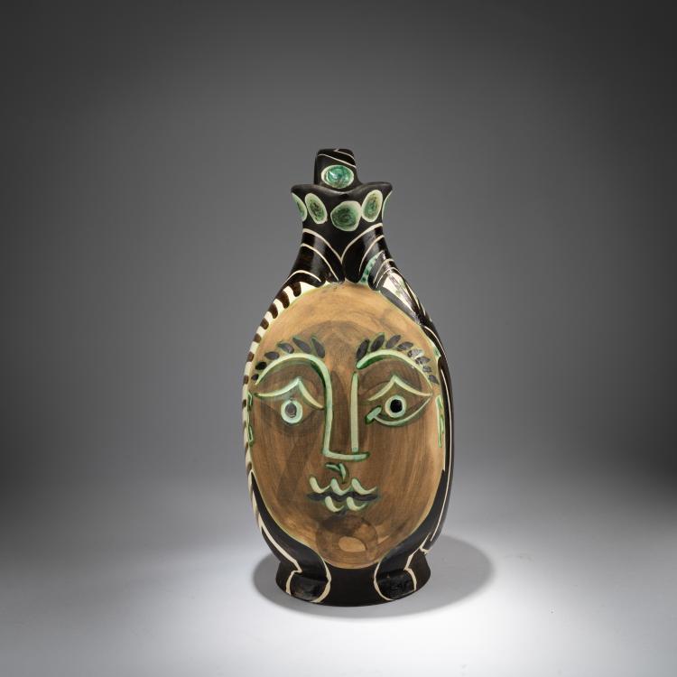 Bild 1 zu Objekt, Krug 'Femme du Barbu', 1953, Pablo Picasso, Madoura, Vallauris, 181C 735