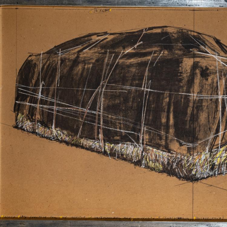 Bild 3 zu Objekt, 'Packed Hay (Project for the Institute of Contemporary Art, Philadelphia)', 1973, Christo Javacheff (Christo), 181C 788