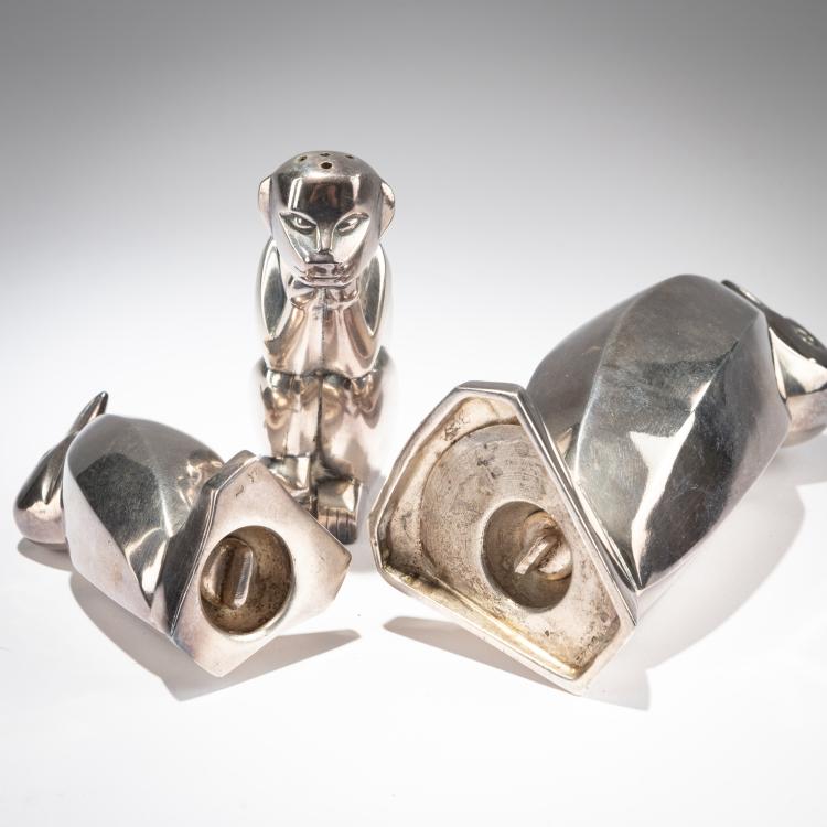 Bild 3 zu Objekt, Gew&uuml;rzset in Schatulle, um 1920, &Eacute;douard Marcel Sandoz (im Stile von), Christofle, Paris, 180A 218