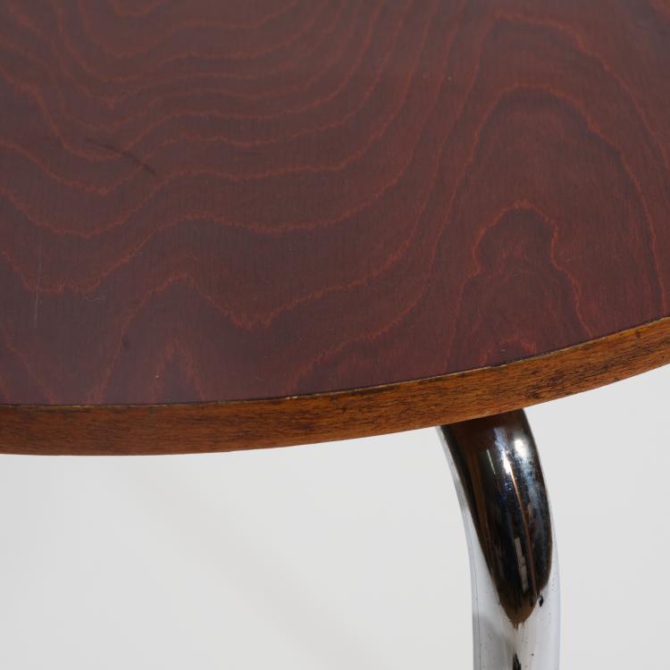 Bild 4 zu Objekt, Table 'MR 515 H' and four armchairs, 1930s, Ludwig Mies van der Rohe,Mart Stam, Thonet, Frankenberg, Bremshey & Co., Solingen, 181A 184