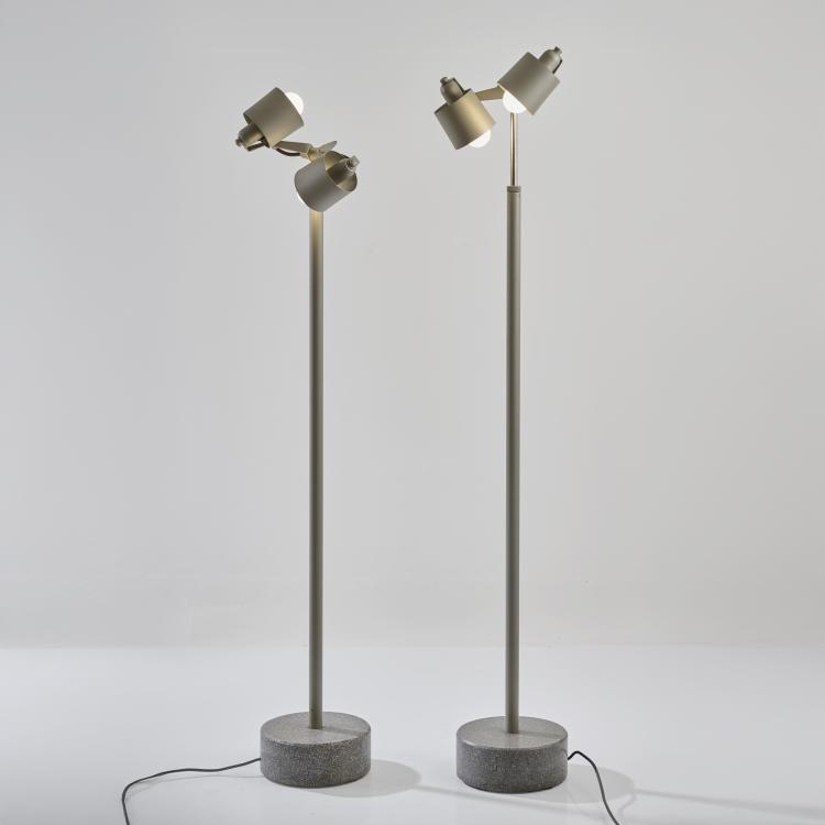 Bild 1 zu Objekt, Two floor lamps 'Stadium 1', 1993, Hannes Wettstein, Pallucco, Rom, 181A 496