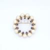 Brooch with pearls and sapphires