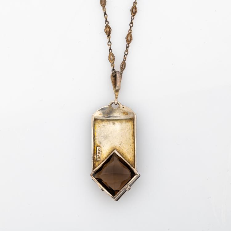 Bild 1 zu Objekt, Anh&auml;nger mit Kette, um 1930, Fahrner, Pforzheim, 180A 200