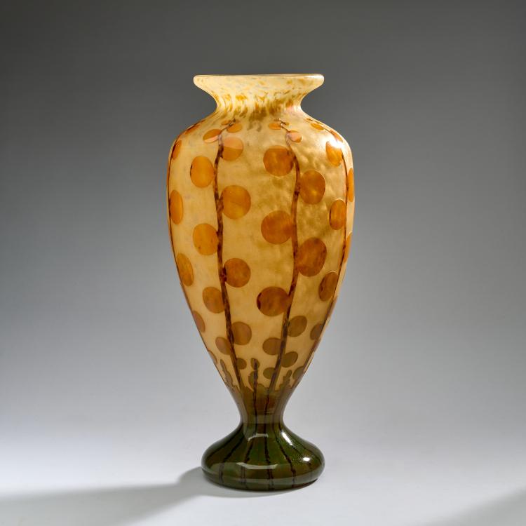 Hauptbild zu Objekt, Tall Vase 'Monnaie du Pape', 1919-21, Schneider, Epinay-sur-Seine, 180A 82