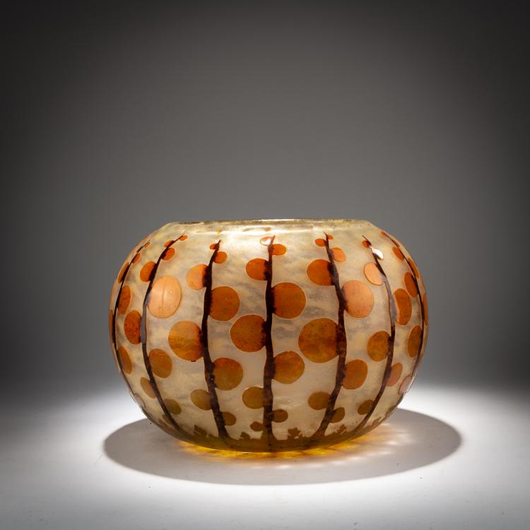 Hauptbild zu Objekt, Bauchige Vase 'Monnaie du Pape', 1919-21, Schneider, Epinay-sur-Seine, 180A 84