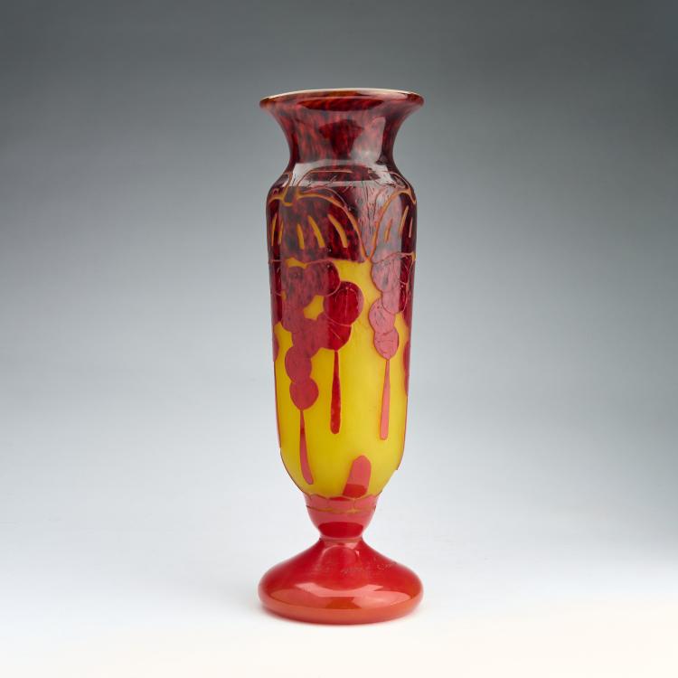 Hauptbild zu Objekt, Hohe Vase 'Groseilles', 1923-26, Schneider, Epinay-sur-Seine, 180A 94
