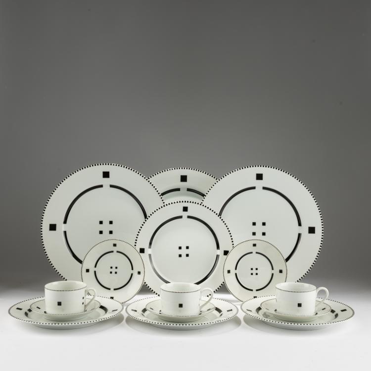 Bild 2 zu Objekt, 23-teiliges Geschirrservice 'Tuxedo', 1984 (Entwurf), Robert Siegel,Charles Gwathmey, Swid Powell, New York, 183A 89