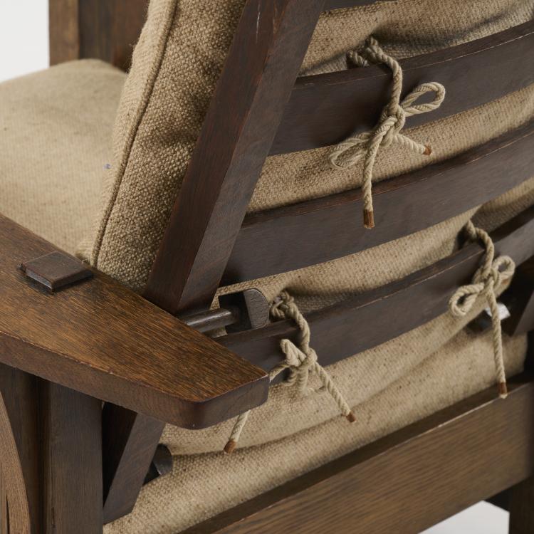 Bild 4 zu Objekt, 'Morris Chair' armchair - '369', 1906-12, Gustav Stickley, Stickley, L. & J.G., Fayetteville, NY, 180B 413