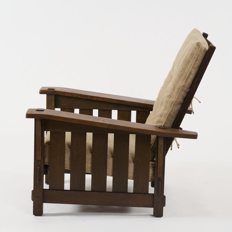 Bild 6 zu Objekt, 'Morris Chair' armchair - '369', 1906-12, Gustav Stickley, Stickley, L. & J.G., Fayetteville, NY, 180B 413
