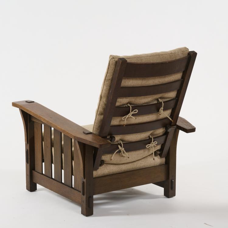 Bild 10 zu Objekt, 'Morris Chair' armchair - '369', 1906-12, Gustav Stickley, Stickley, L. & J.G., Fayetteville, NY, 180B 413
