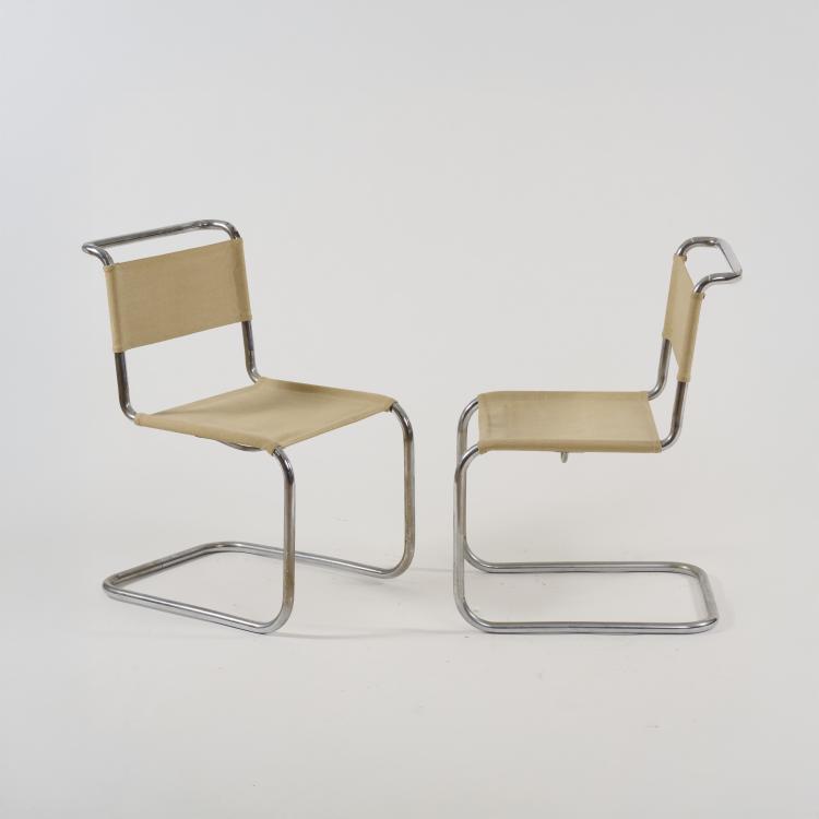 Bild 1 zu Objekt, Two chairs 'S 33', 1926, Mart Stam, Thonet, Frankenberg, 181A 166