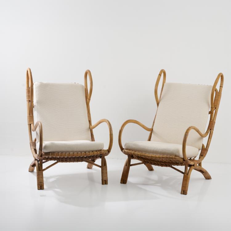 Hauptbild zu Objekt, Zwei Sessel 'Continuum - BP16', um 1963, Gio Ponti, Bonacina, Pierantonio, 