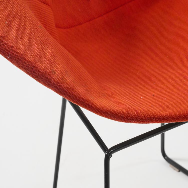 Bild 4 zu Objekt, Sessel 'Diamond' - '422' und ein Fu&szlig;hocker, 1952 (Entwurf), Harry Bertoia, Knoll International, New York, 181A 284