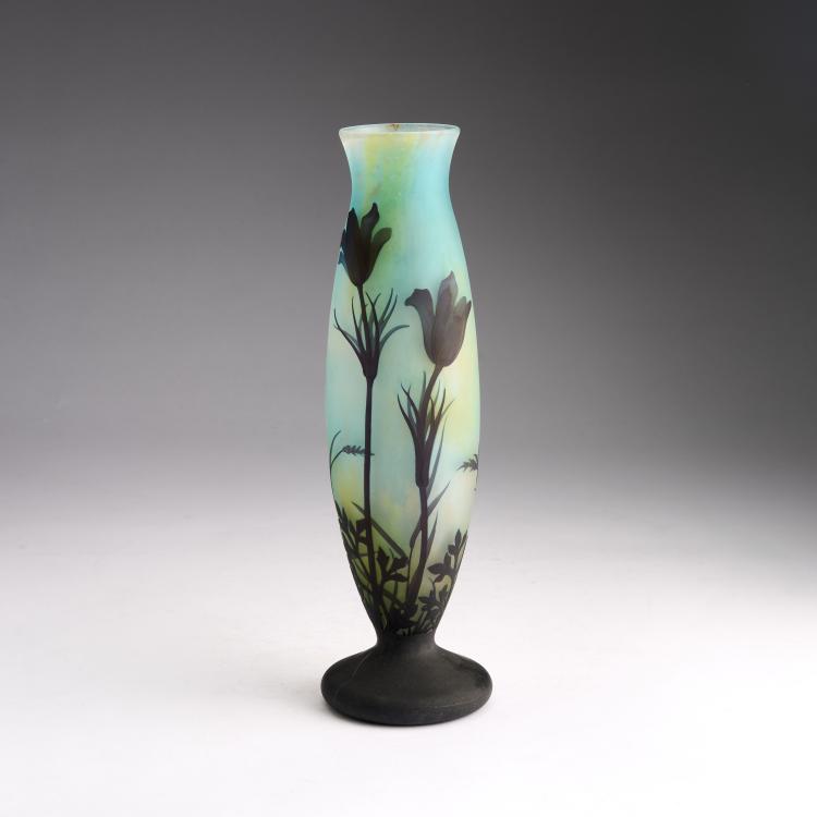 Bild 1 zu Objekt, Vase 'An&eacute;mones Pulsatilles', 1913, Daum Fr&egrave;res, Nancy, 180A 26