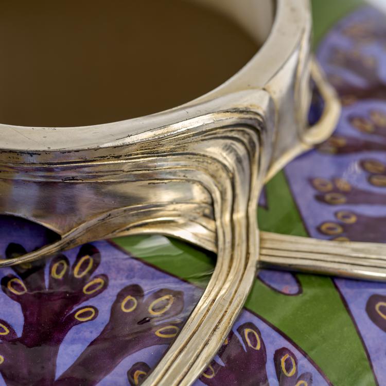 Bild 3 zu Objekt, Important handle vase with underwater decoration, c. 1899, Hermann Gradl, Orivit-Metallwarenfabrik, K&ouml;ln, 180A 234