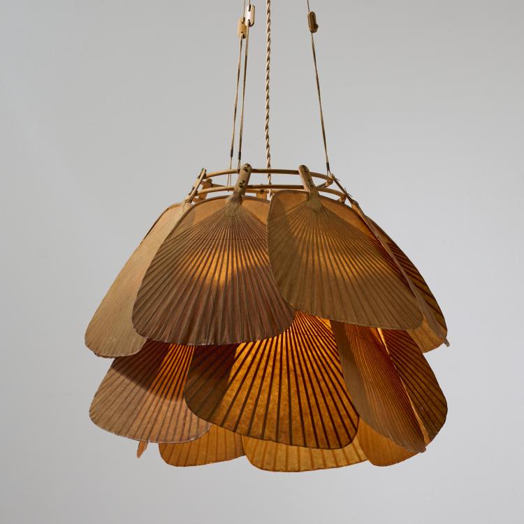 Bild 3 zu Objekt, Ceiling light 'Ju-Yon' from the 'Uchiwa' series, 1973, Ingo Maurer, Design M, Maurer, Ingo, M&uuml;nchen / Munich, 180B 452