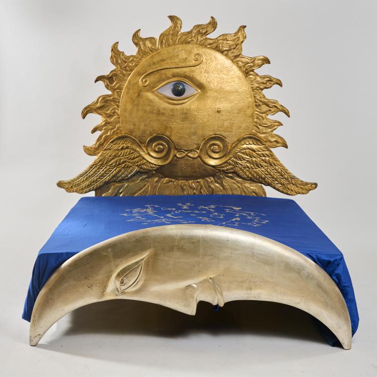 Hauptbild zu Objekt, Artist's bed 'Helioendimio', 1986 (design), Ontani Luigi, Mirabili, Valenzatico, 180B 519