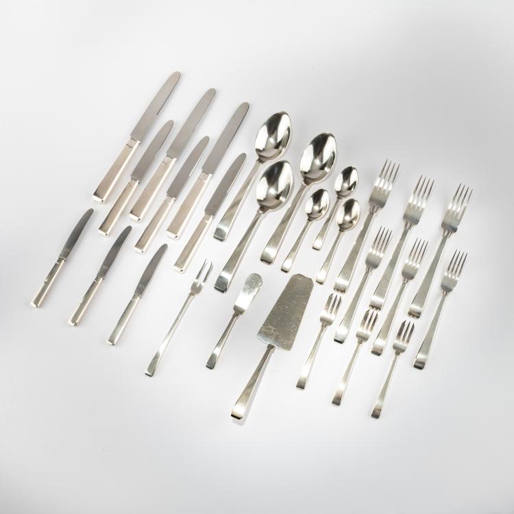 Hauptbild zu Objekt, 79-piece cutlery set, c. 1930, Gebhard Duve, Bahner, Franz, D&uuml;sseldorf, 180B 421