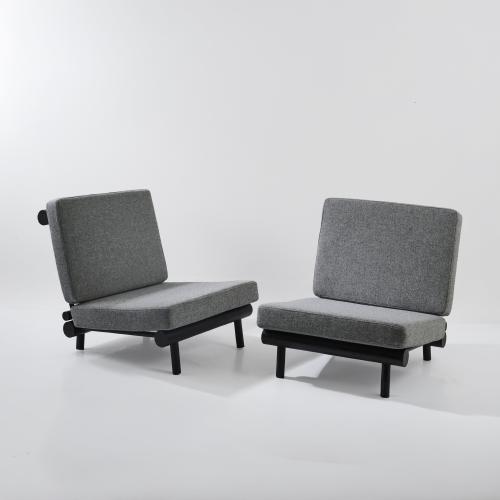 Two armchairs 'La Cachette', c. 1968