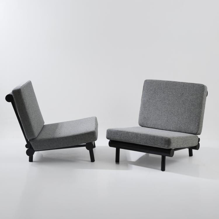 Bild 1 zu Objekt, Two armchairs 'La Cachette', c. 1968, Charlotte Perriand (attributed), Frankreich / France, 180B 543