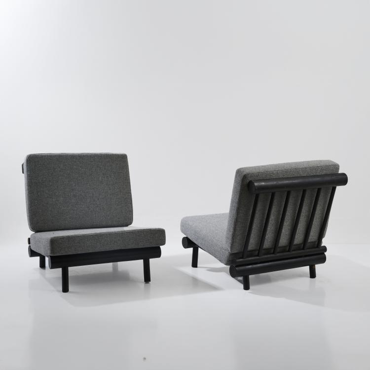 Bild 2 zu Objekt, Two armchairs 'La Cachette', c. 1968, Charlotte Perriand (attributed), Frankreich / France, 180B 543