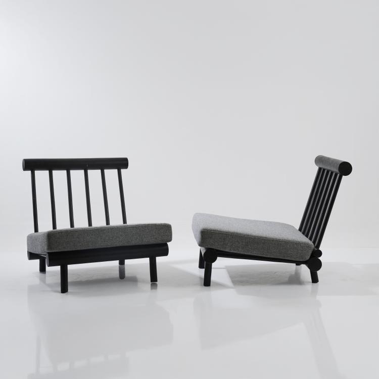 Bild 3 zu Objekt, Two armchairs 'La Cachette', c. 1968, Charlotte Perriand (attributed), Frankreich / France, 180B 543