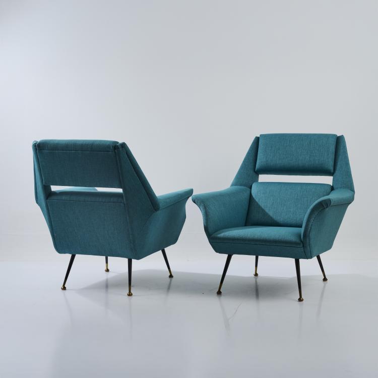 Bild 2 zu Objekt, Two armchairs, c. 1960, Gigi Radice, Minotti, Meda, 180B 492