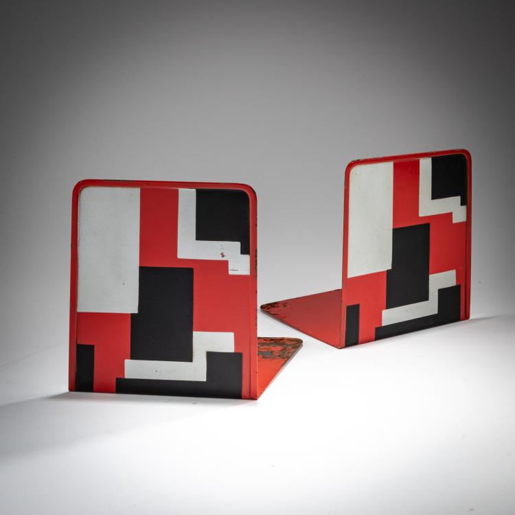 Bild 1 zu Objekt, Two bookends, 1929-32, Marianne Brandt, Ruppelwerk, Gotha, 180B 425