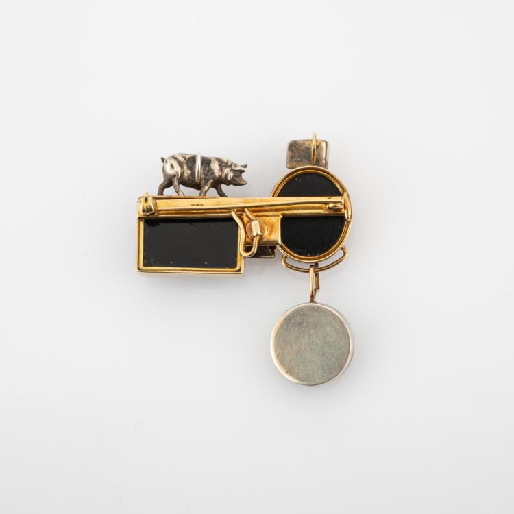 Bild 1 zu Objekt, Modulare Brosche / Anh&auml;nger, um 1985, Dieter Navratil, 180C 657