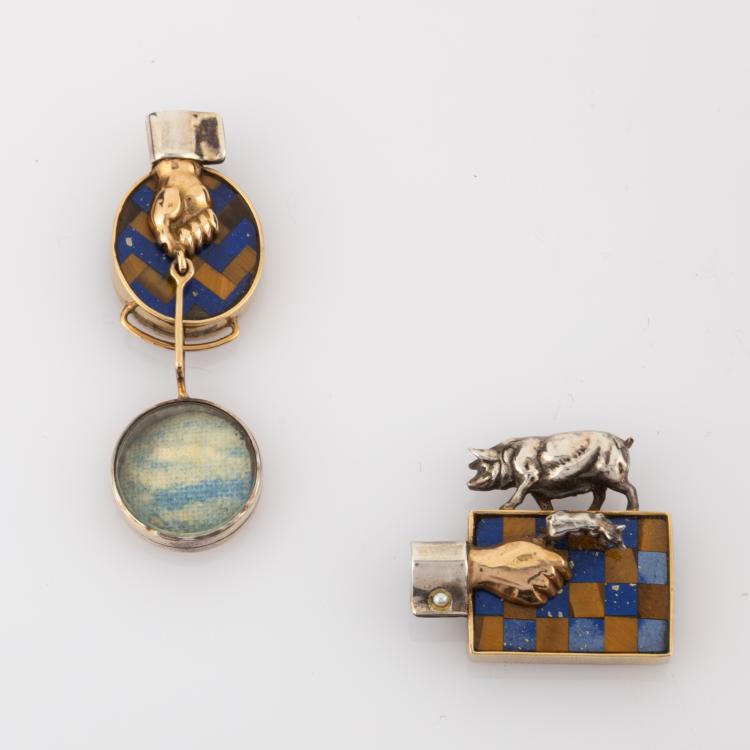 Bild 2 zu Objekt, Modulare Brosche / Anh&auml;nger, um 1985, Dieter Navratil, 180C 657