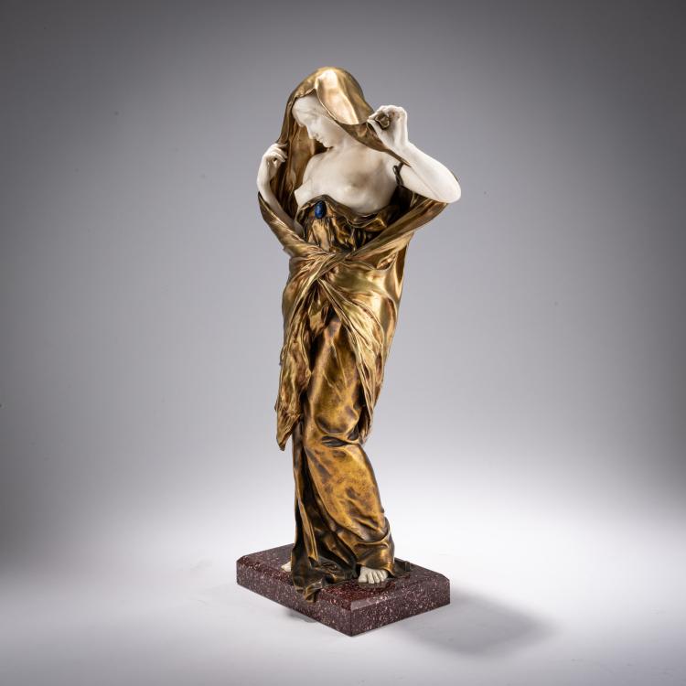 Bild 3 zu Objekt, Chryselephantine figure 'La Nature se d&eacute;voilant &agrave; la Science', 1889, Louis-Ernest Barrias, Susse Fr&egrave;res, Paris, 