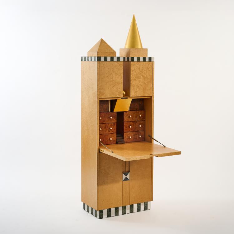 Bild 5 zu Objekt, Schreibsekret&auml;r 'Frankfurter Hochhausschrank F1', 1985/86 (Entwurf), Norbert Berghof,Michael Landes,Wolfgang Rang, Draenert, Immenstaad, 181A 465