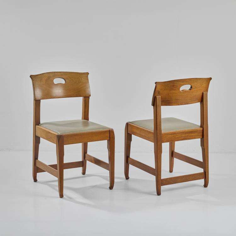 Bild 1 zu Objekt, Two dining room chairs, 1902, Richard Riemerschmid, Dresdener Werkst&auml;tten, Hellerau, 182A 313