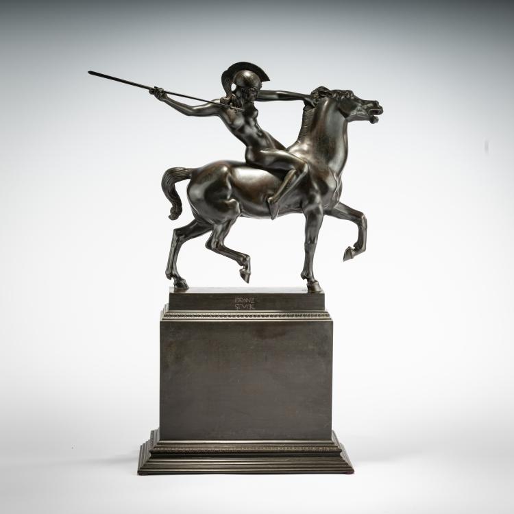 Hauptbild zu Objekt, Sculpture 'Riding Amazon', 1897/98 (cast 1903), Franz von Stuck, C. Leyrer, Munich (cast), 181C 720