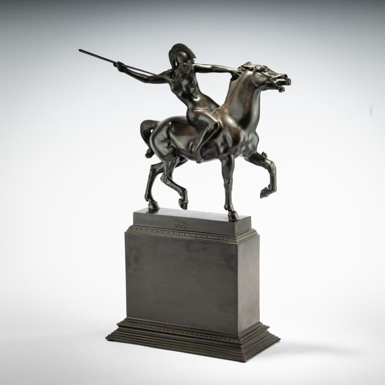 Bild 1 zu Objekt, Sculpture 'Riding Amazon', 1897/98 (cast 1903), Franz von Stuck, C. Leyrer, Munich (cast), 181C 720
