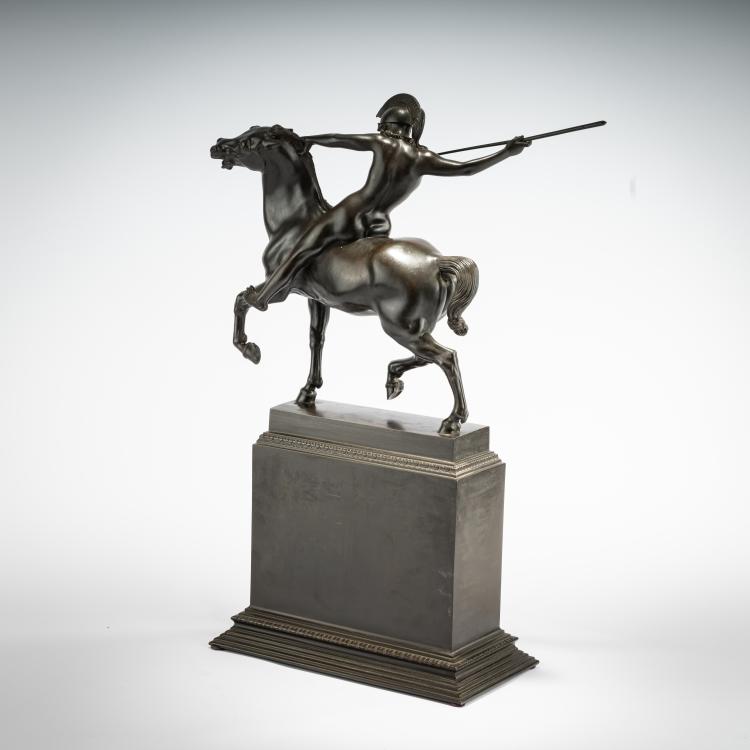 Bild 3 zu Objekt, Sculpture 'Riding Amazon', 1897/98 (cast 1903), Franz von Stuck, C. Leyrer, Munich (cast), 181C 720