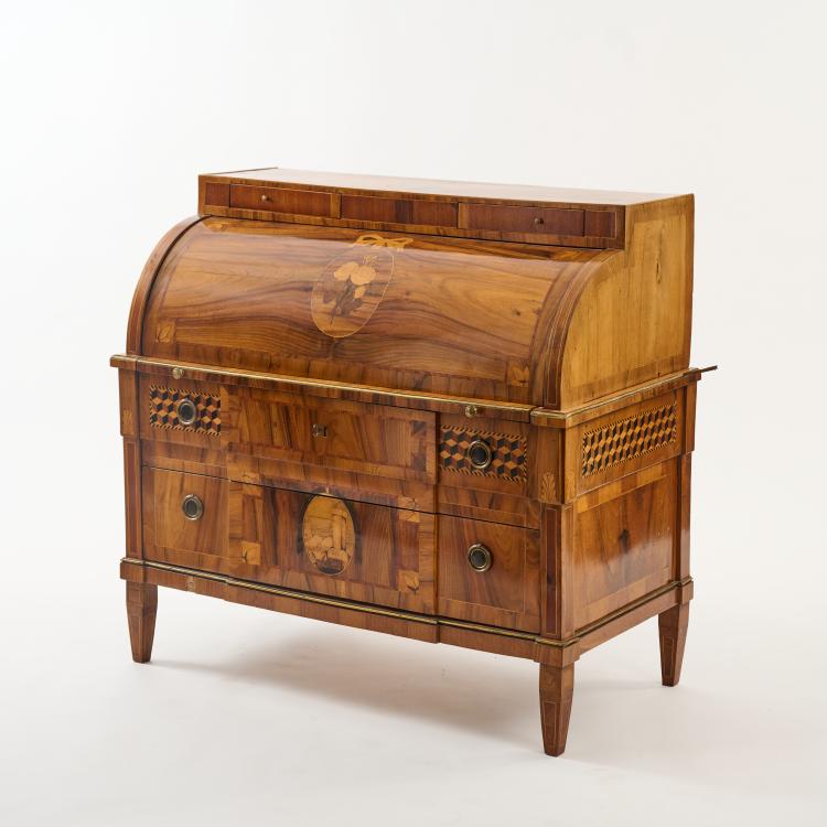 Hauptbild zu Objekt, Neoclassical cylinder office, late 18th century, Rheinland (wohl) / Rhineland (presumably), 182A 300