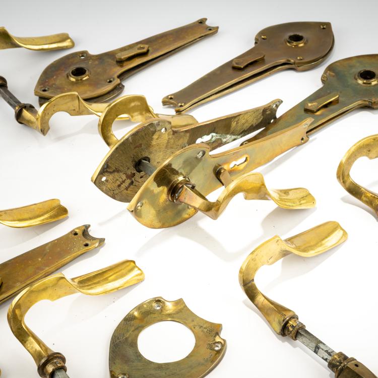 Bild 3 zu Objekt, Seven pairs of door handles and one bathroom lock, 1901, Richard Riemerschmid, 182A 308