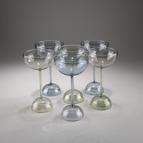 Six 'Ollo' glasses, 1988