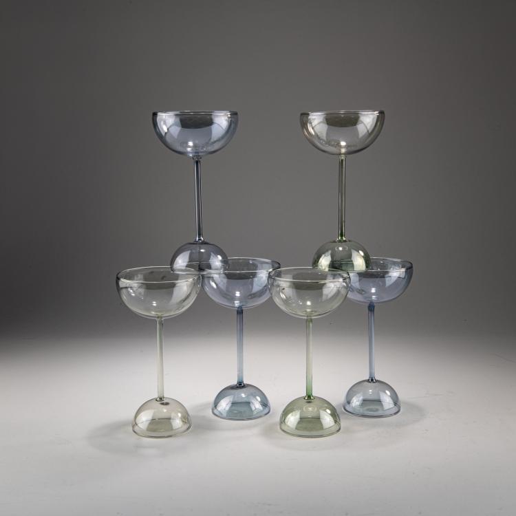 Bild 1 zu Objekt, Six 'Ollo' glasses, 1988, Alessandro Mendini, Alchimia, Mailand, 181A 127