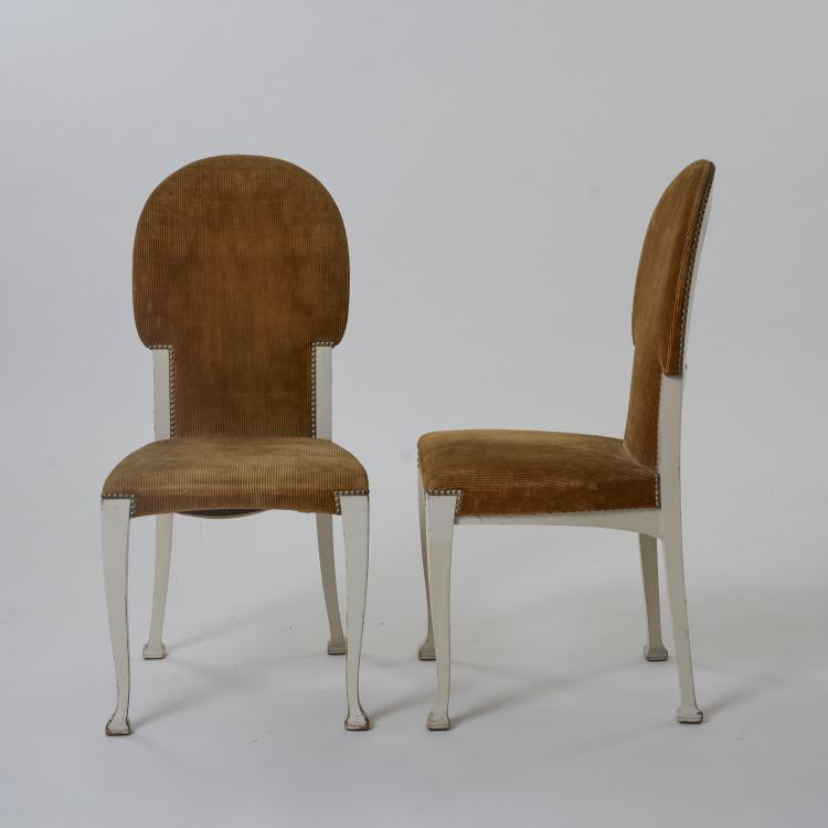 Bild 1 zu Objekt, Two chairs from the dining room of Else von Guaita-Lampe, 1906, Henry van de Velde, Scheidemantel, Weimar, 180B 403