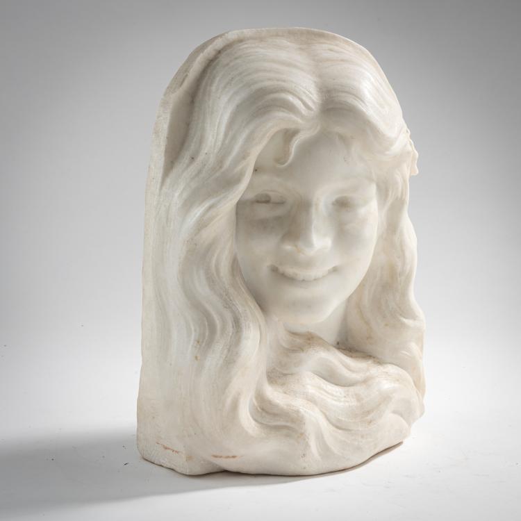 Hauptbild zu Objekt, Profilkopf eines M&auml;dchens, 1920er Jahre, Carlo de Veroli, 182A 259