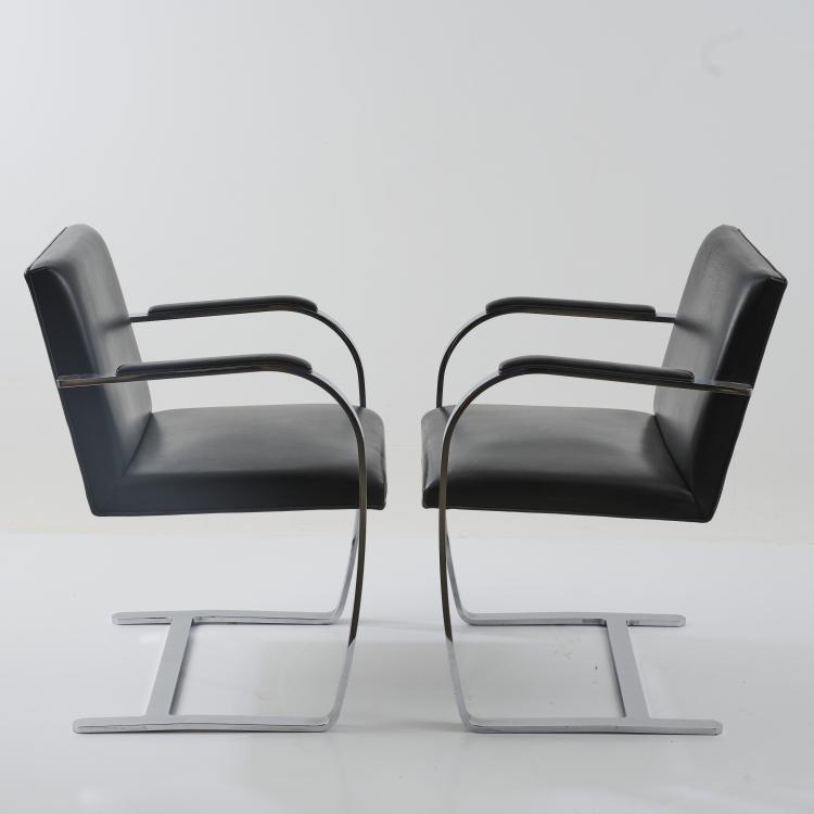 Bild 1 zu Objekt, Vier Armlehnst&uuml;hle 'Brno', 1929/30 (Entwurf), Ludwig Mies van der Rohe, Knoll International, New York, 181A 188