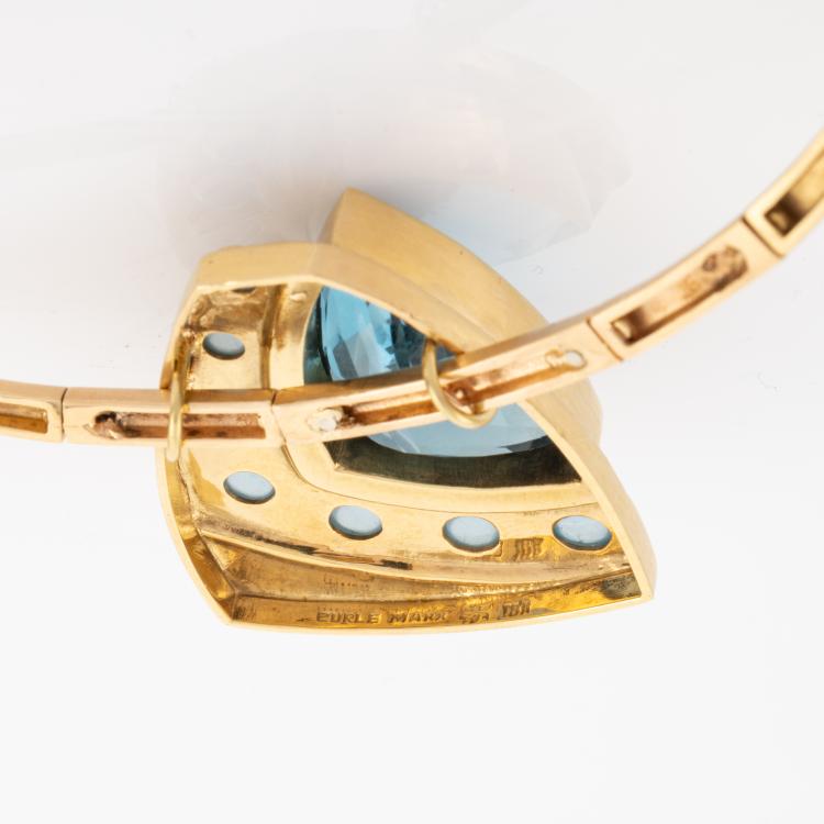 Bild 2 zu Objekt, Necklace and ear clips with blue topazes, 1970s, Haroldo Burle Marx, 180C 589