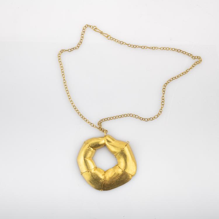 Bild 1 zu Objekt, Halsschmuck 'Fingerspitzen', 2014, Gerd Rothmann, 180C 677