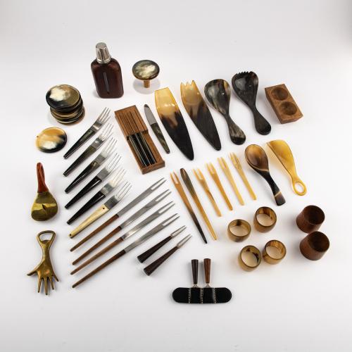 Collection of 65 objects, c. 1957